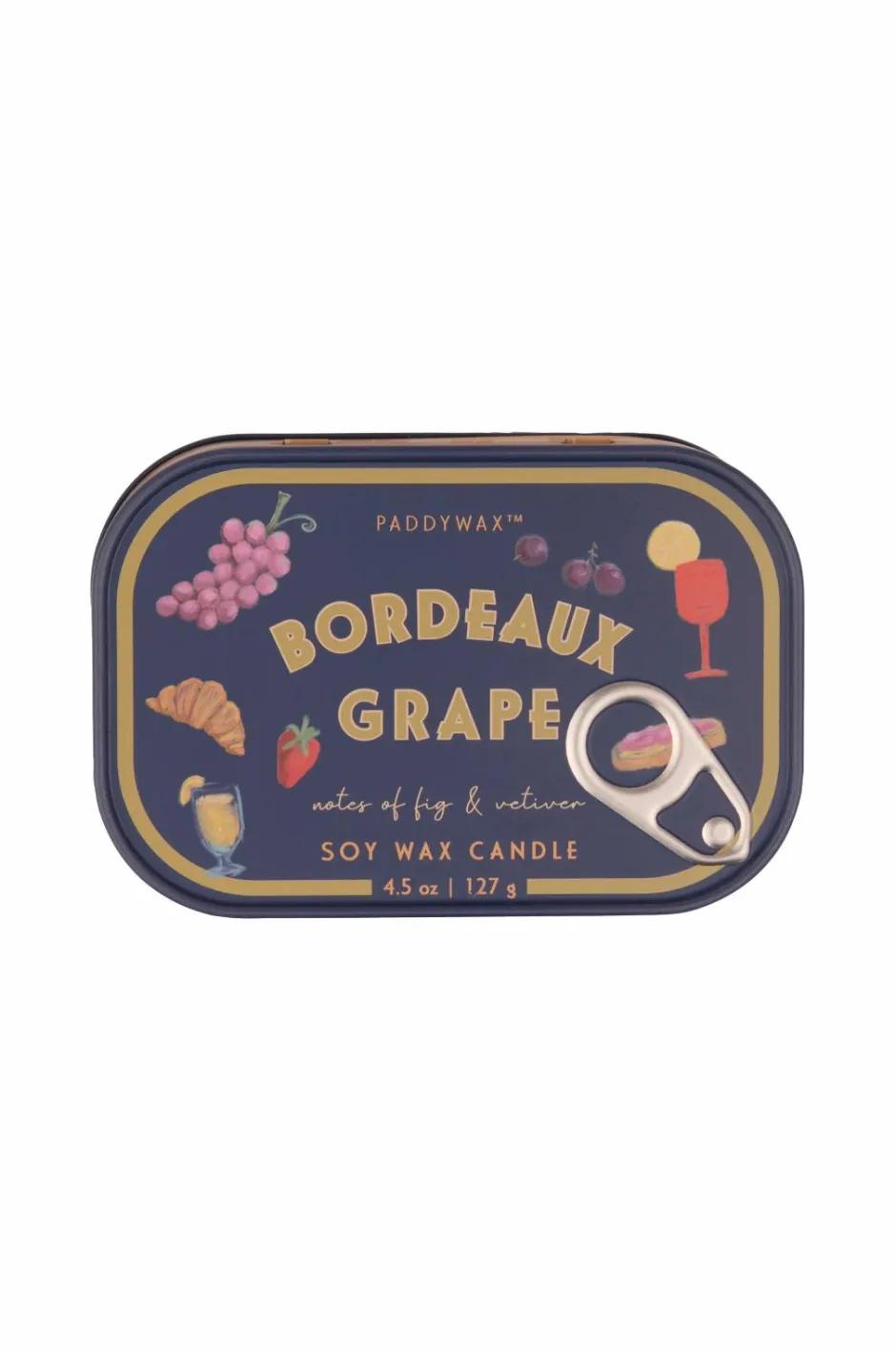 Hot Bistro Grapes Printed Tin Candle - Bordeaux Grape Rumduft