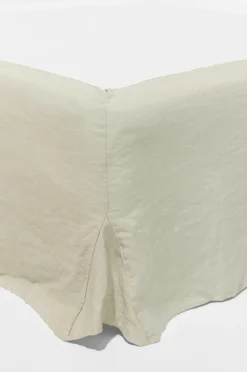Pastill Viola sengekappe i fransk hør højde 48 cm^ Sengekapper