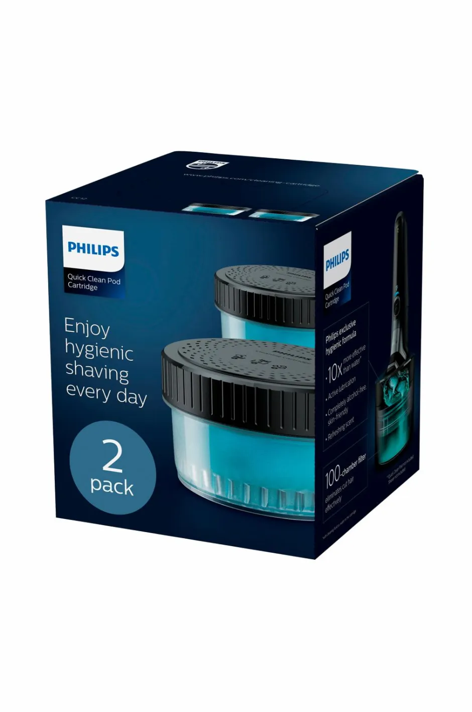 Philips Rengøring af patroner Quick Clean Pod 2-pack^ Barbering|Barbering