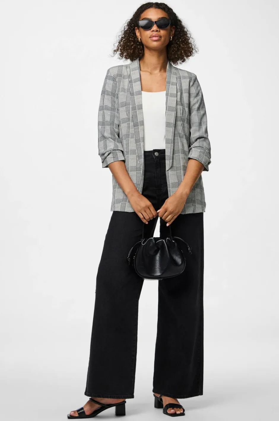 pieces Habitjakke pcBosella 3/4 Printed Blazer^Dame Blazere & Veste