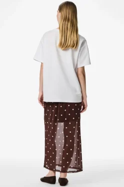 Clearance Maxi nederdel pcDorthea HW Ankle Mesh Dame Nederdele