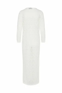 Clearance Strandkjole pcVita 7/8 Lace Ankle Kimono Dame Strandtøj