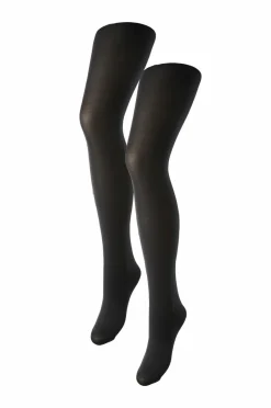 Outlet Strømpebukser pcNew Nikoline 40 Den Tights 2-pak Dame Strømpebukser