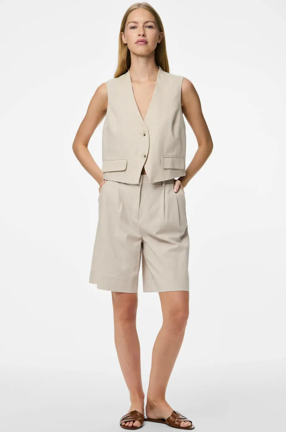 pieces Vest pcTiki Waist Coat^Dame Blazere & Veste