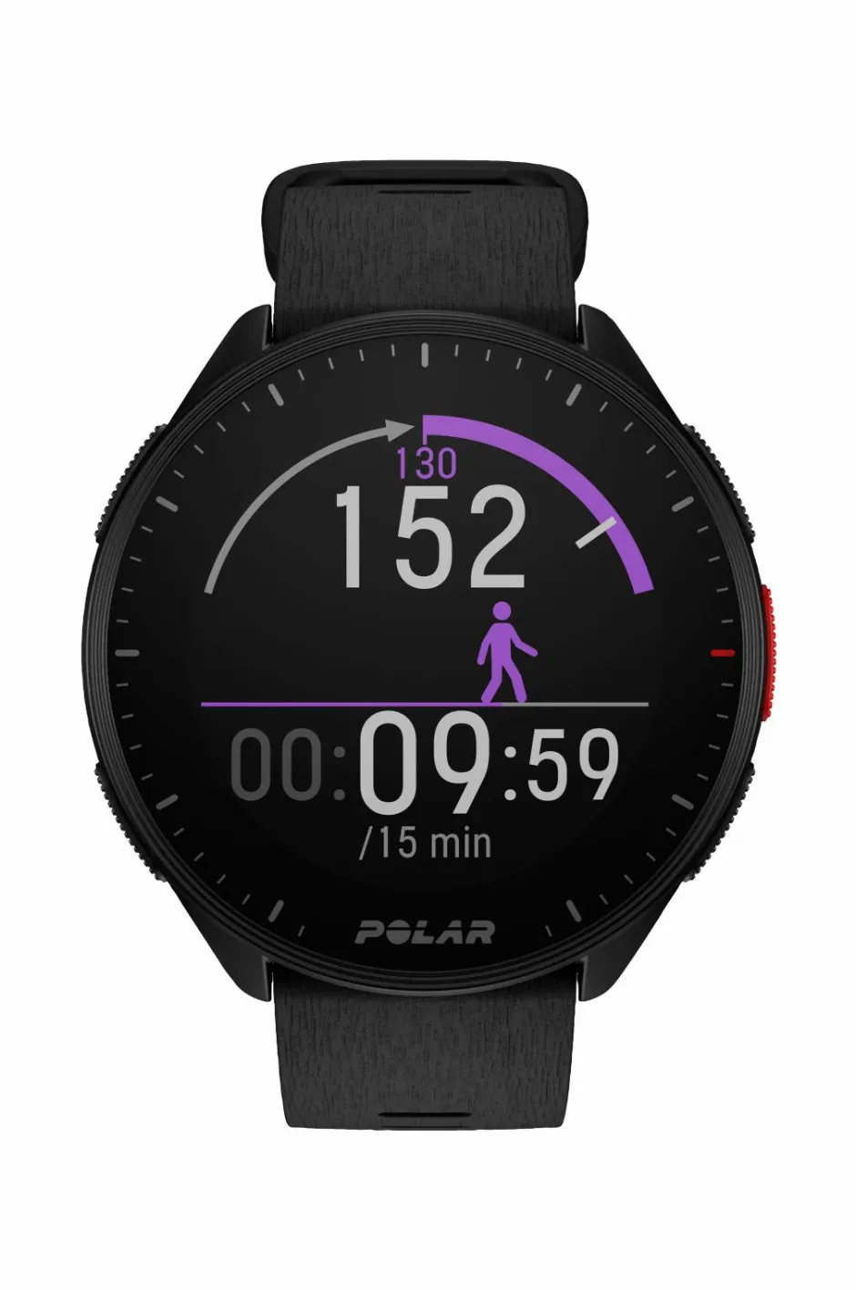 Polar Løbeur Pacer Night Black^Dame Ure|Ure