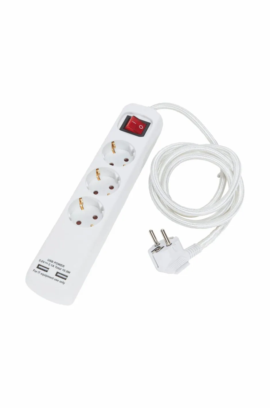 PR Home Stikdåse 3 stik + Usb 1,4 m^ Lampetilbehør