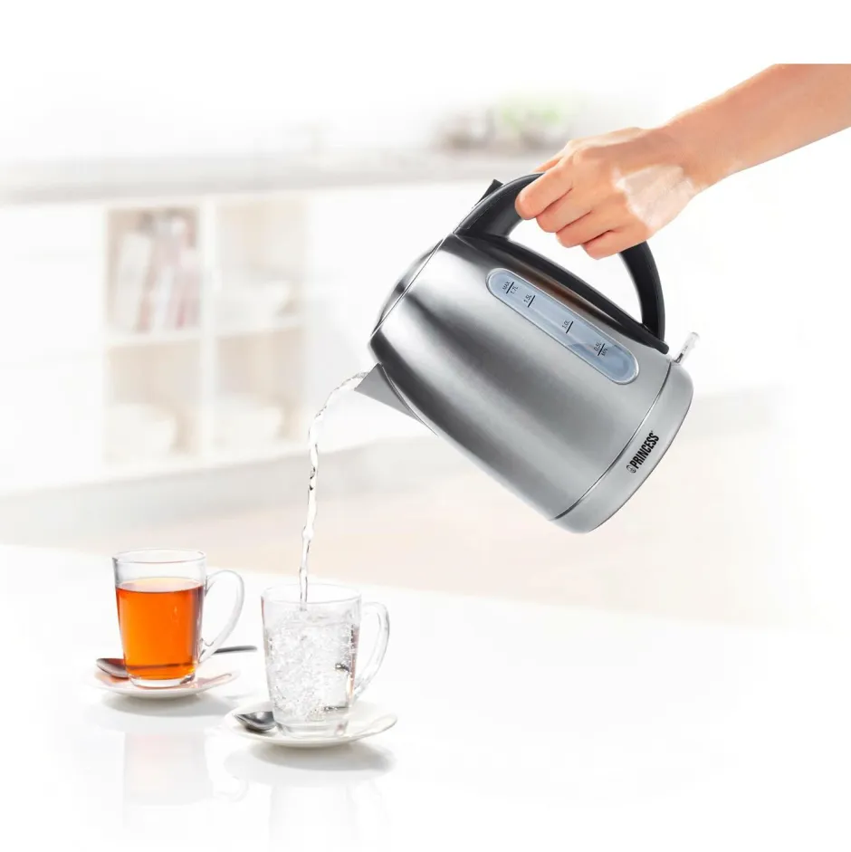 Princess Kedel 1,7l Rustfri 2200watt 0,7m ledning^ Små Køkkenmaskiner