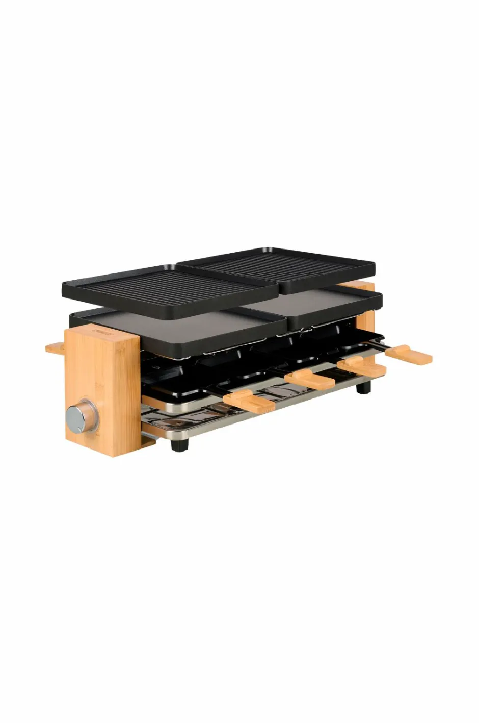 Princess Raclette Pure 8 Bamboo 162918^ Små Køkkenmaskiner