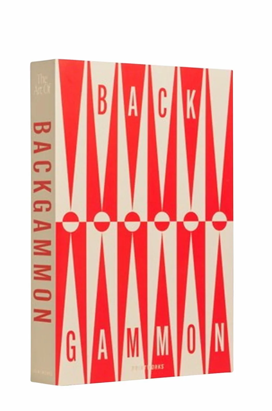 PRINTWORKS Klassisk - Backgammon-kunsten, rød/cremefarvet^ Pynteting