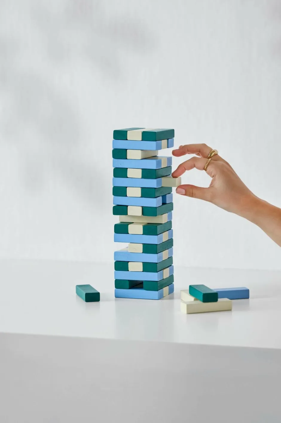 PRINTWORKS Spil - Tumbling Towers, /blå^ Pynteting