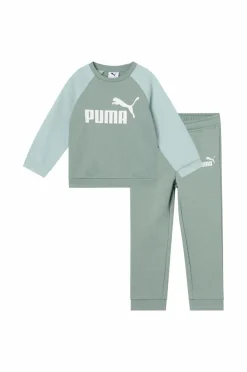 Puma Joggingsæt Minicats Ess Raglan Crew Set FL Inf^Børn Trøjer