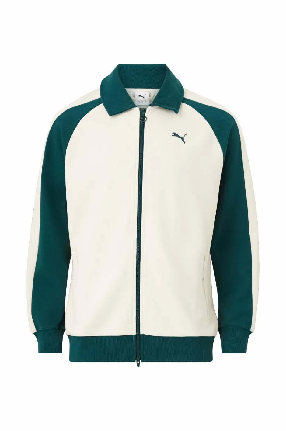 Puma Træningsjakke T7 Relaxed Wing Collar Jacquard Track Jacket DK^ Træningstøj|Træningstøj