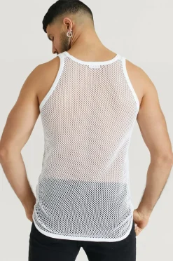 Resteröds Ærmeløs top Net Singlet Cotton 2-pak^ T-Shirts & Tanktoppe