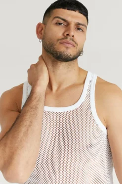 Resteröds Ærmeløs top Net Singlet Cotton 2-pak^ T-Shirts & Tanktoppe