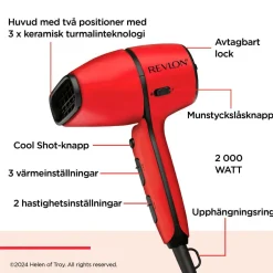Revlon Føntørrer Airflow Control 2000 watt RVDR5320^ Varmeredskaber