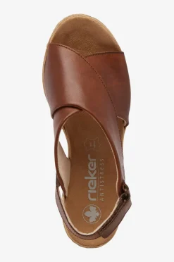 Rieker Sandaler med hæl 61975-24^Dame Højhælede Sko