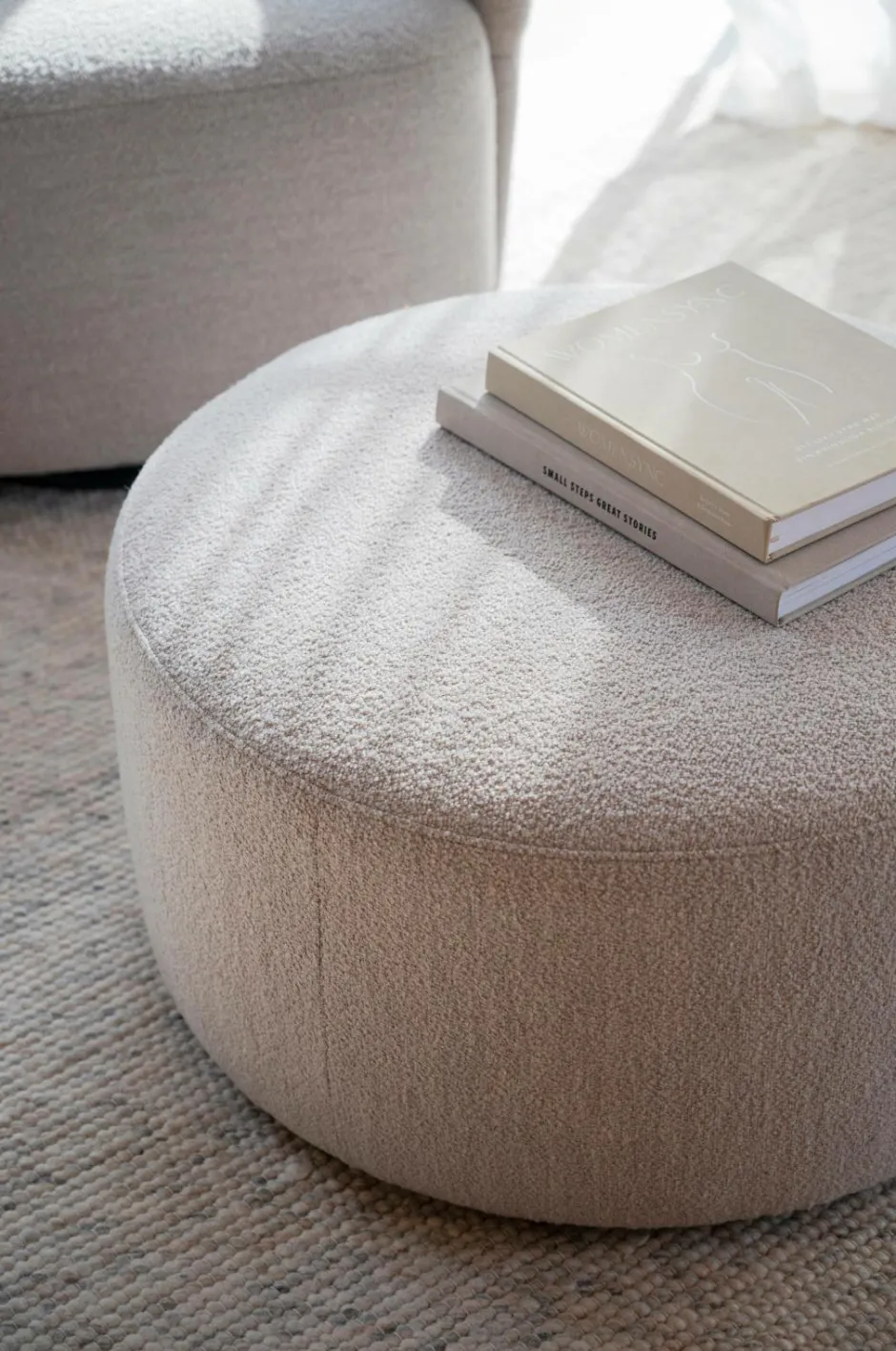 Rowico Home Joplin Puf Ø70^ Puffer & Fodskamler
