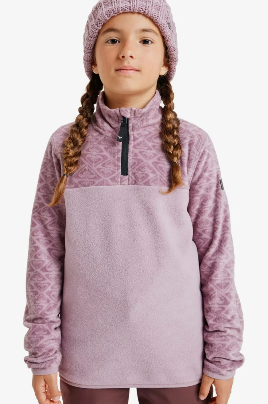 Roxy Fleecetrøje Whitecamp Half Zip^Børn Trøjer & Cardigans