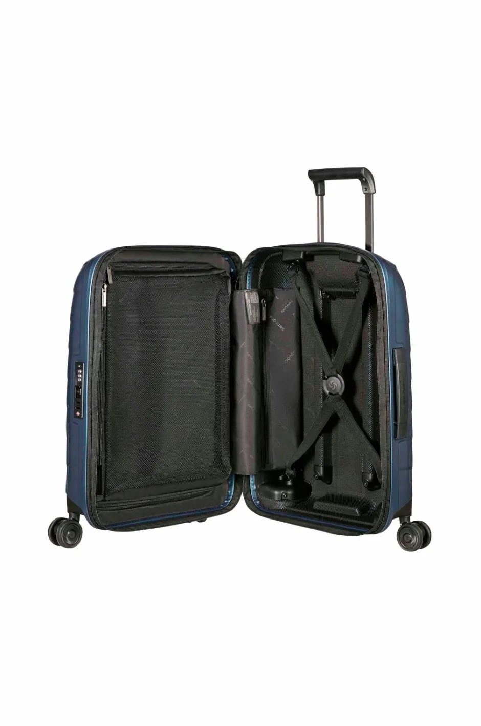 Clearance Kabinekuffert Attrix Spinner 55 Exp Steel Blue Dame Kufferter|Kufferter