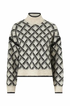 Second Female Trøje Kaja Knit T-neck^Dame Trøjer & Cardigans