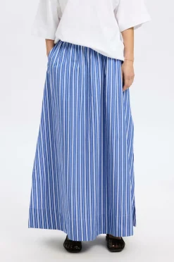 Selected FEMME Maxi nederdel Slffia HW Striped Ankle Slit Skirt^Dame Nederdele