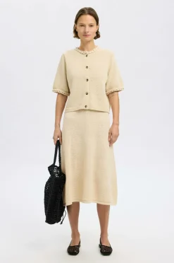 Selected FEMME Nederdel slfAlma MW Knit Skirt^Dame Nederdele