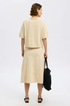 Selected FEMME Nederdel slfAlma MW Knit Skirt^Dame Nederdele