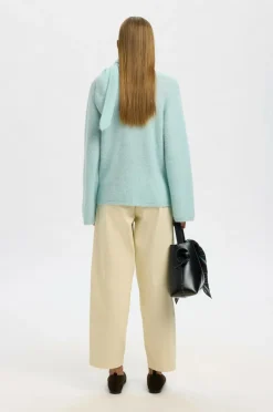 Best Pullover slfLlulu LS Bow Knit Dame Trøjer & Cardigans