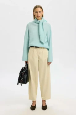 Best Pullover slfLlulu LS Bow Knit Dame Trøjer & Cardigans