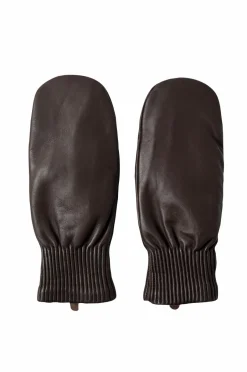 Selected FEMME Tommelhandsker slfOlga Padded Leather Mittens^Dame Handsker & Vanter