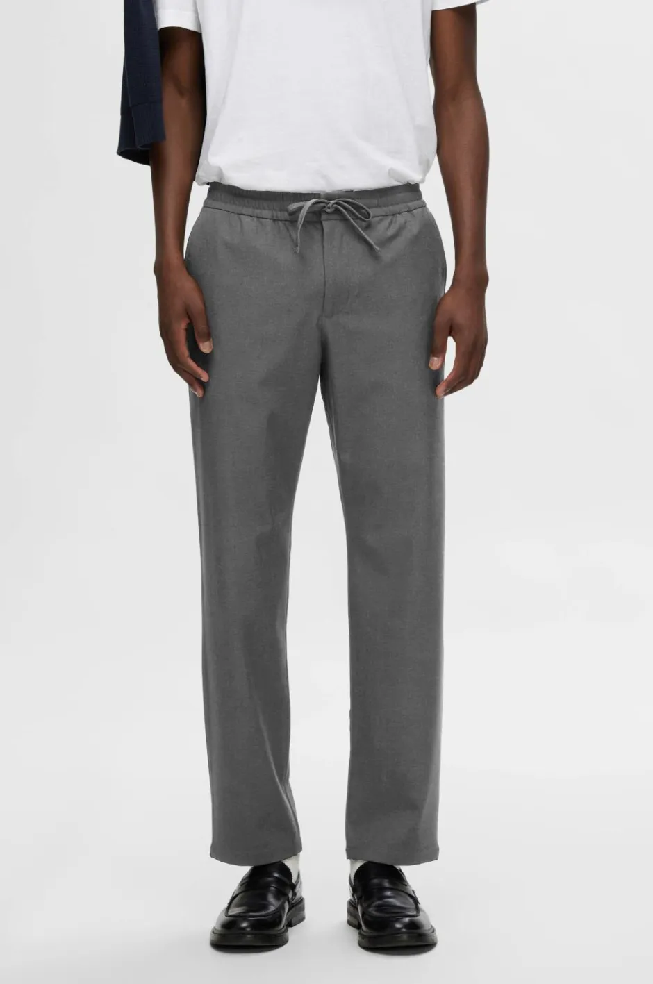 Selected HOMME Bukser Slh196-Straight Robert String Pant^ Bukser