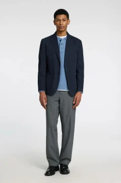Clearance Habitjakke slhReg-Glen Washed Blz Blazere & Jakkesæt