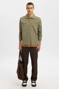 Outlet Overskjorte slhJackie Sweat Zip Jacket Skjorter