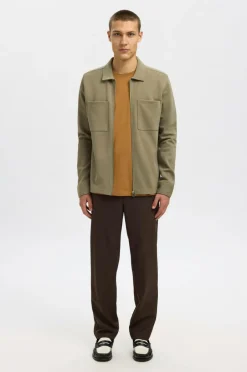 Outlet Overskjorte slhJackie Sweat Zip Jacket Skjorter