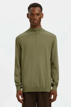 Rullekravetrøje slhBerg Half Zip Cardigan Trøjer