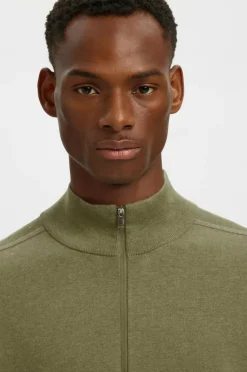 Rullekravetrøje slhBerg Half Zip Cardigan Trøjer