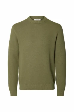 Selected HOMME Trøje Slhdane LS Knit Structure Crew Neck^ Trøjer