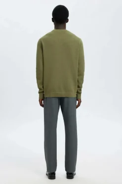 Selected HOMME Trøje Slhdane LS Knit Structure Crew Neck^ Trøjer