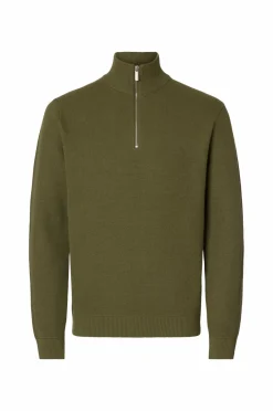 Online Trøje slhDane LS Knit Structure Half Zip Trøjer