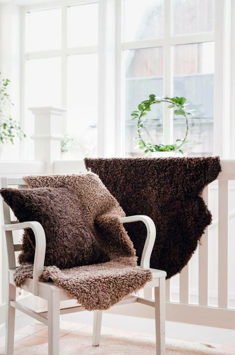 Hot Fåreskind Curly Skind & Skindtæpper