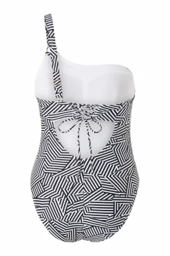 Speedo Badedragt Shaping Printed Asymmetric 1 Piece^Dame Badetøj|Badetøj