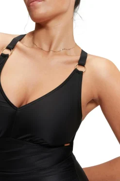 Outlet Badedragt Womens Shaping V Neck 1 Piece Dame Badetøj|Badetøj