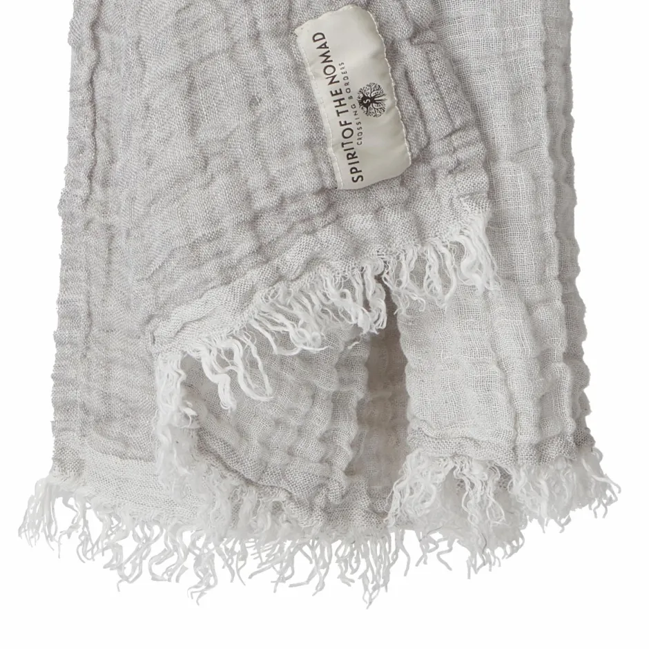 Spirit of the Nomad Plaid i hør^ Sengetæpper