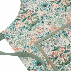 Spode Forklæde Morris & Co Strawberry Thief Cochineal /Willow^ Køkkentekstiler