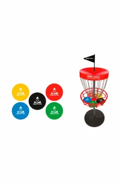 Sportme Discgolf-sæt med kurv^Børn Børnebøger|Autot & Muut Ajoneuvot