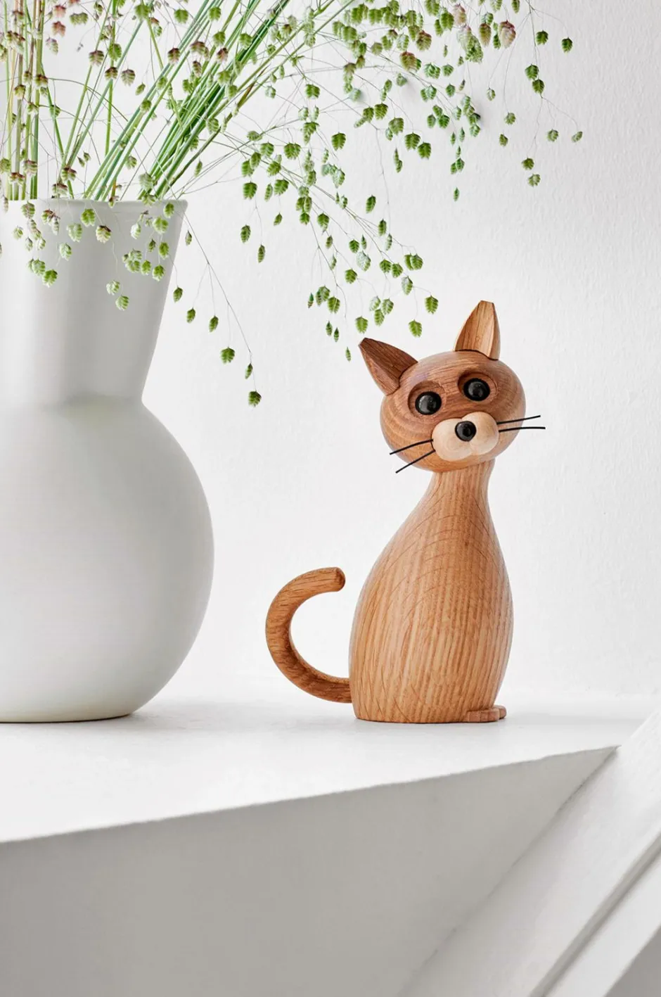 Clearance Trædekoration Kat Lucky The Cat 15,9 cm Pynteting