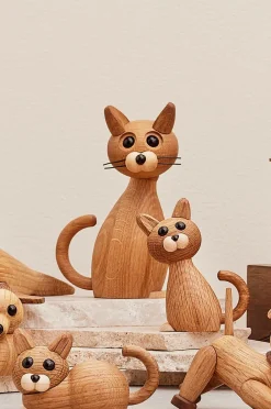 Clearance Trædekoration Kat Lucky The Cat 15,9 cm Pynteting