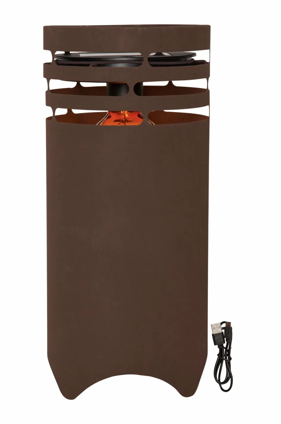 Sale Solcelle lanterne marron 40cm Udendørsbelysning