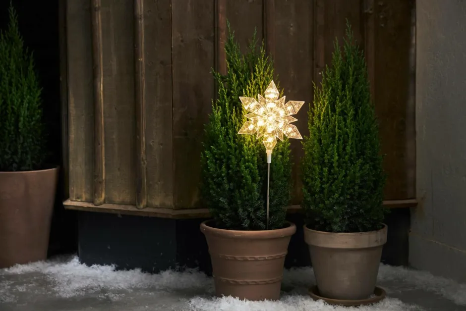 Star Trading Udendørdekoration Flocke højde 48 cm^ Udendørsbelysning
