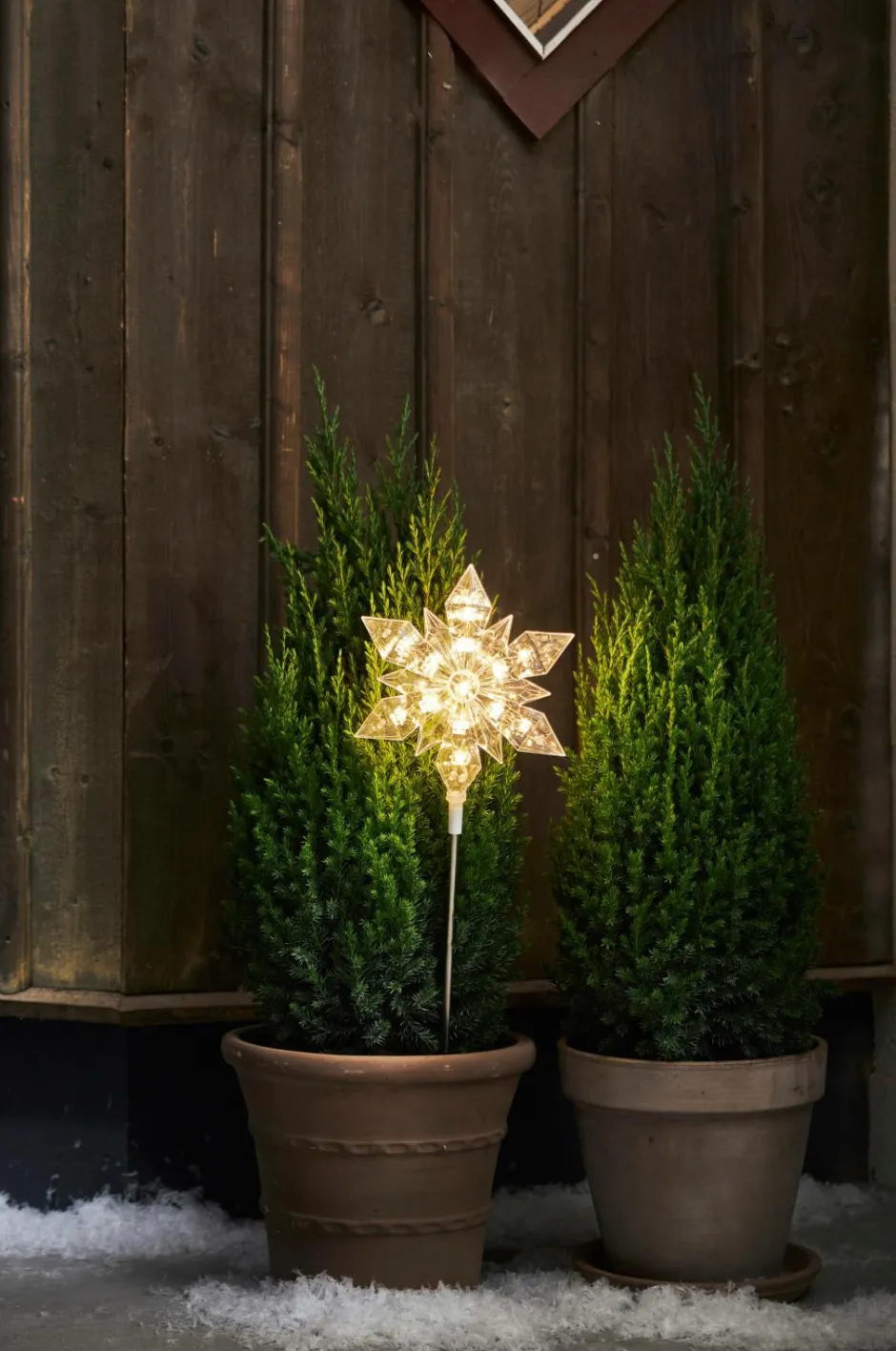 Star Trading Udendørdekoration Flocke højde 48 cm^ Udendørsbelysning